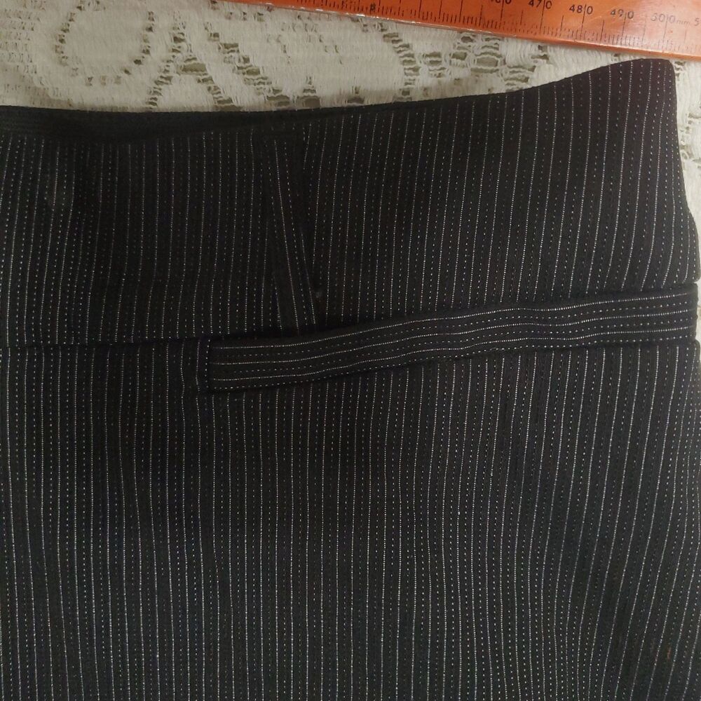 Lane Bryant Black Pin Stripe Dress Pants Trousers Size 18 Regular "The Allie" - Picture 10 of 14